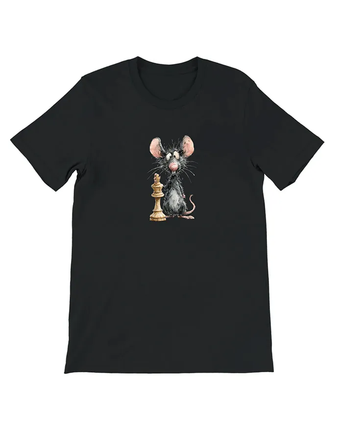 Hand-drawn rat t-shirt β Chess Rat Tee β view 11