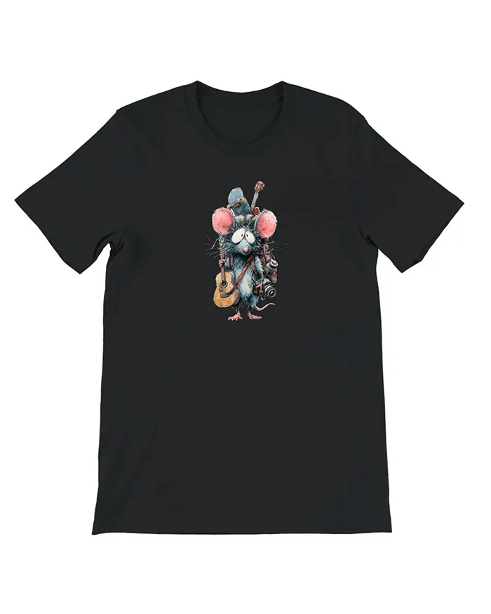 Hand-drawn rat t-shirt β Hobby Lover Rat Tee β view 7