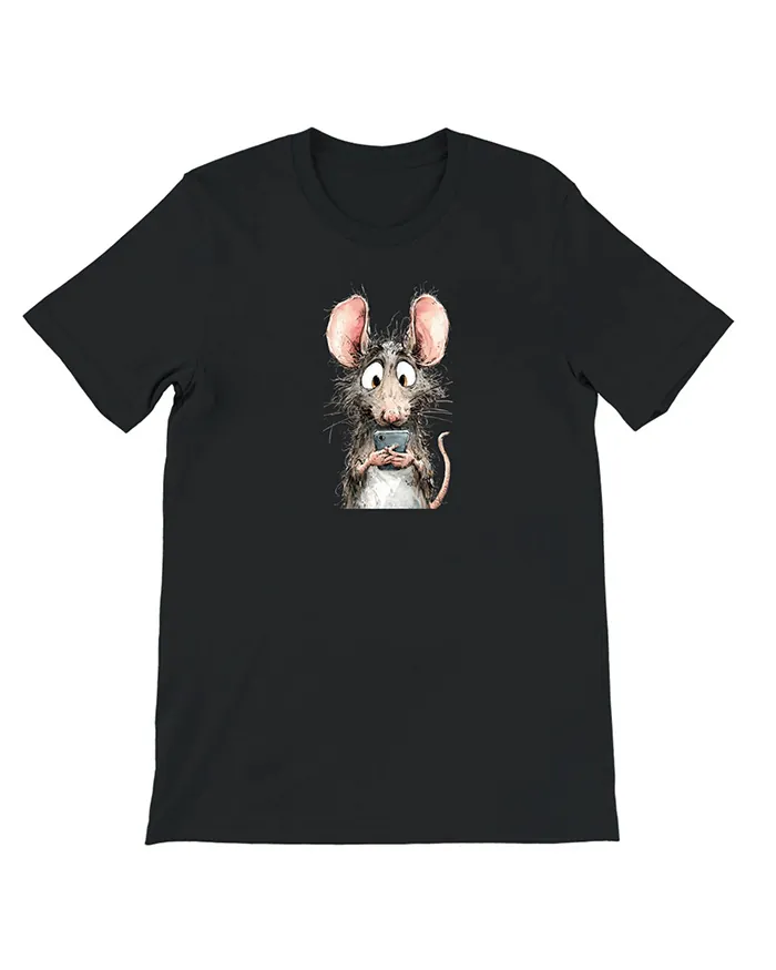 Hand-drawn rat t-shirt β Screen Addict Rat Tee β view 7