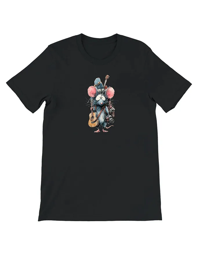 Hand-drawn rat t-shirt β Podcast Host Rat Tee β view 7