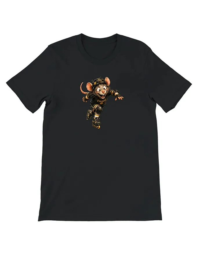 Hand-drawn rat t-shirt β Chaos Skater Rat Tee β view 9